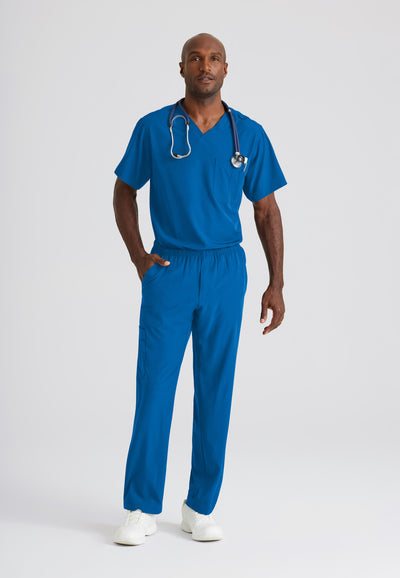 SK0112 Skechers Classic Scrubs Structure 1 Pocket V-Neck Men's Scrub Top (XS - 5XL)