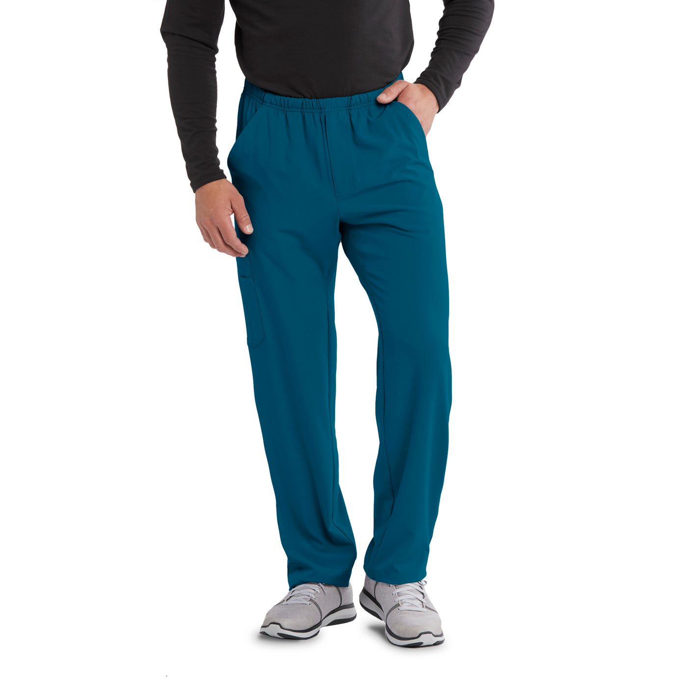 SK0215 Skechers Classic Scrubs Structure 4 Pocket Drawstring Cargo Men's Scrub Pants (XS - 5XL)