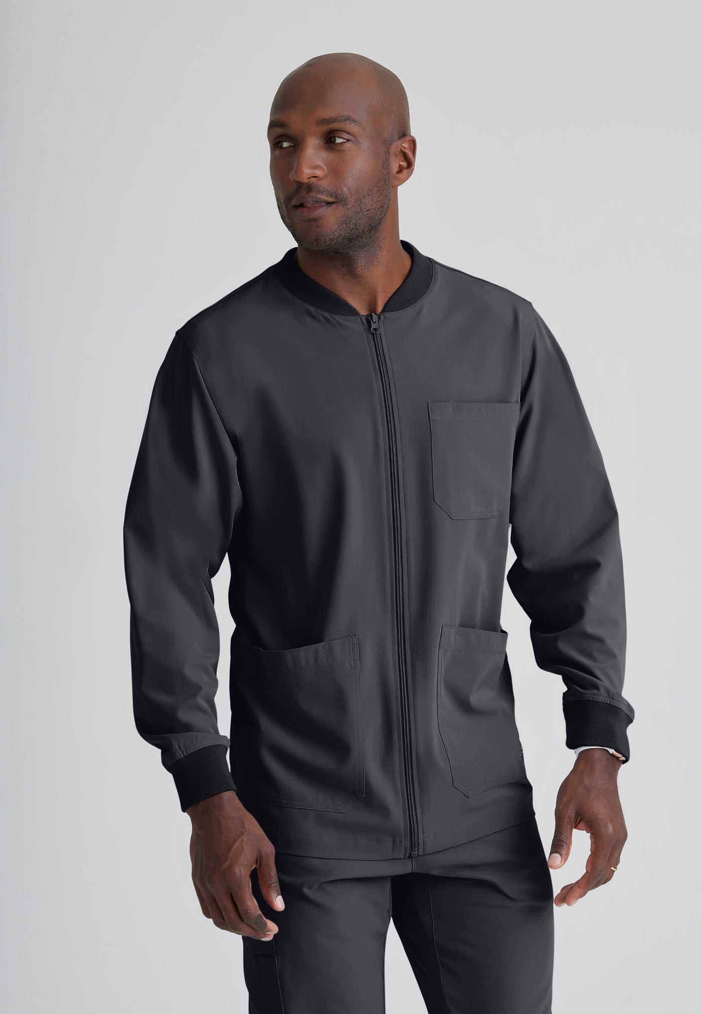 SK0408 Skechers Classic Scrubs Structure Warm-Up Jacket (XS - 5XL)