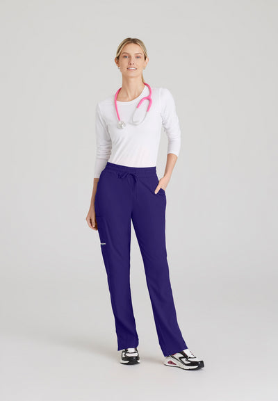 SKP623 Skechers Classic Scrubs Gamma Pants 6 Pocket Elastic Waist Tapered Women's Scrub Pants  (XXS - 5XL)