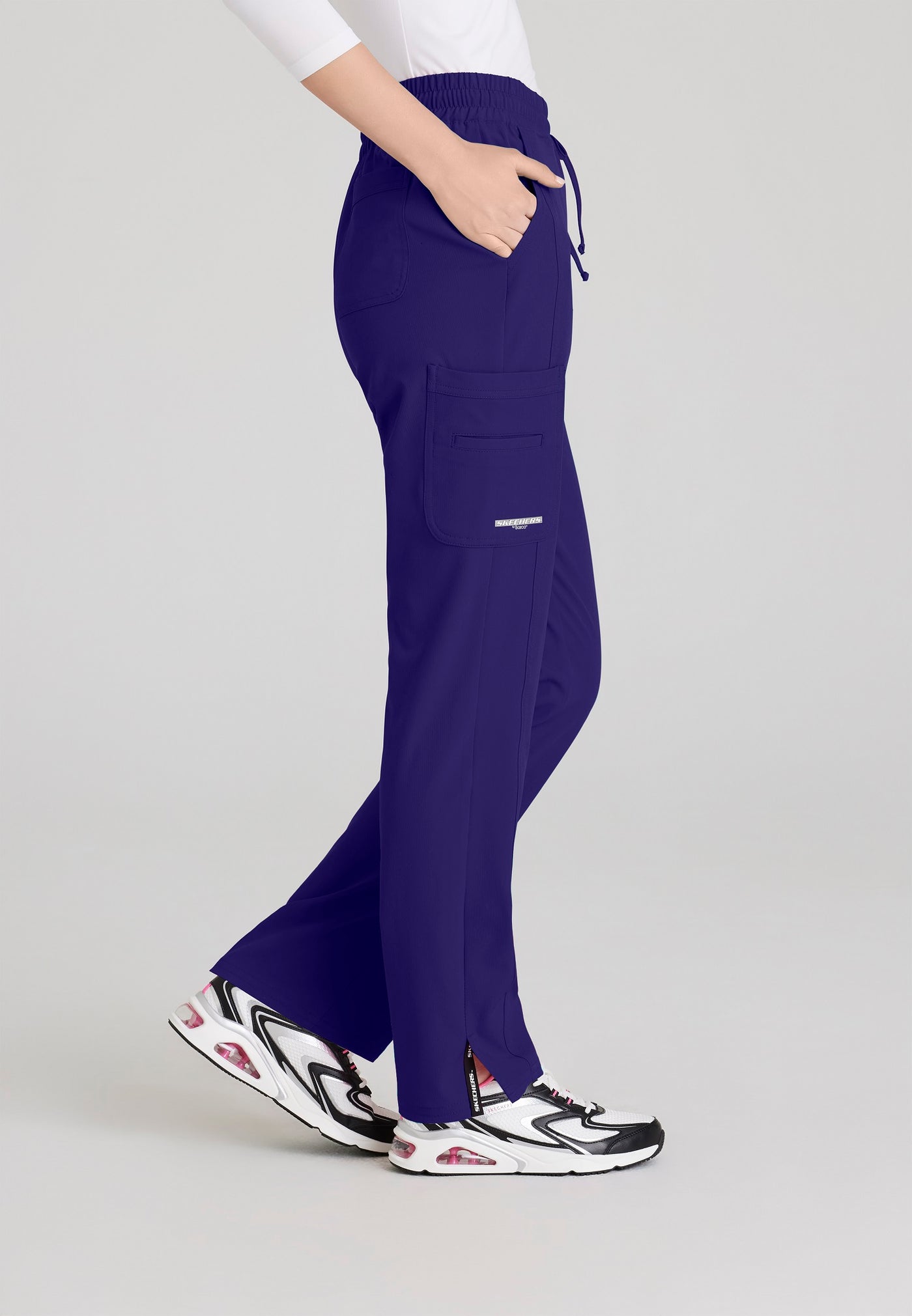 SKP623 Skechers Classic Scrubs Gamma Pants 6 Pocket Elastic Waist Tapered Women's Scrub Pants  (XXS - 5XL)