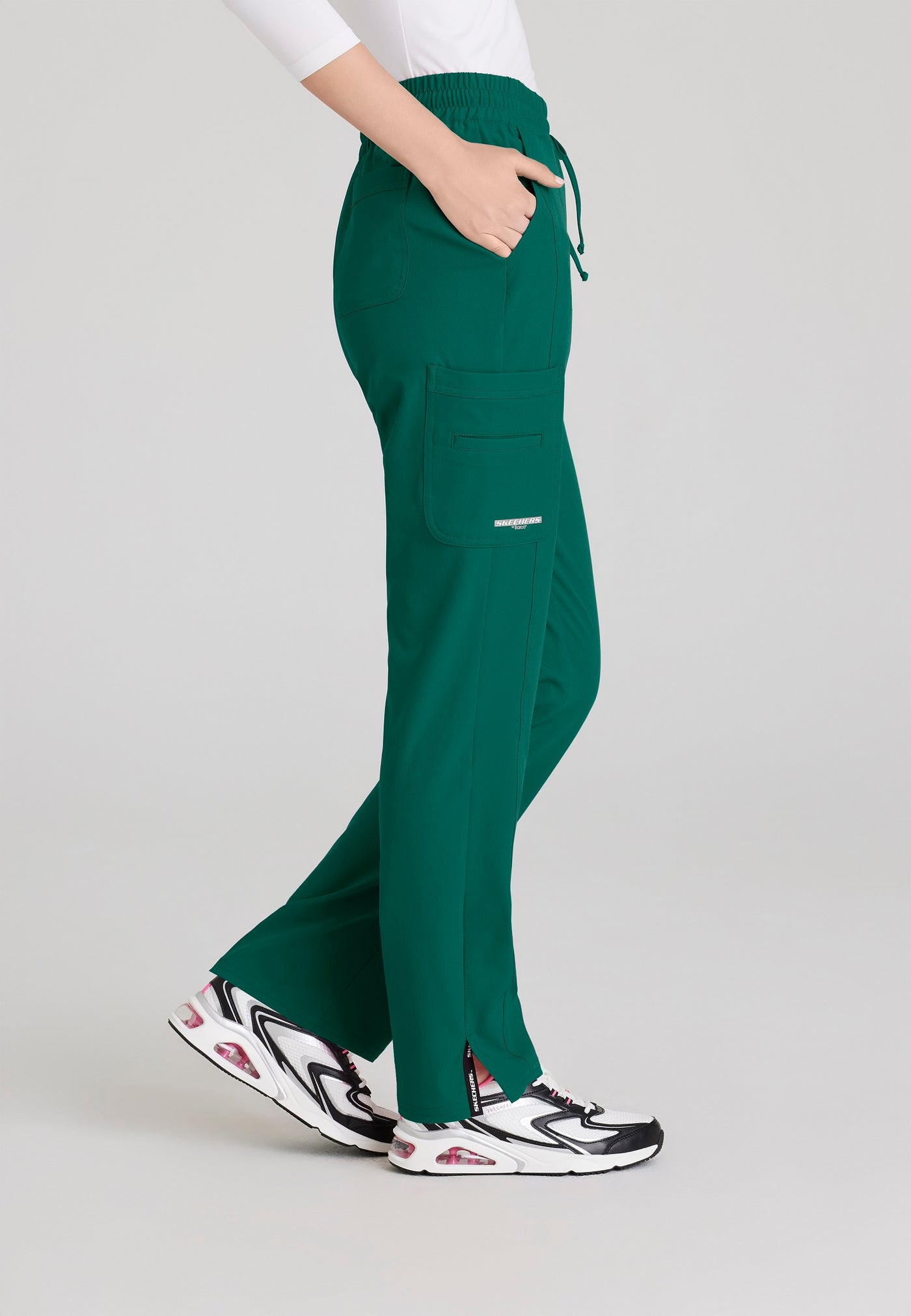 SKP623 Skechers Classic Scrubs Gamma Pants 6 Pocket Elastic Waist Tapered Women's Scrub Pants  (XXS - 5XL)