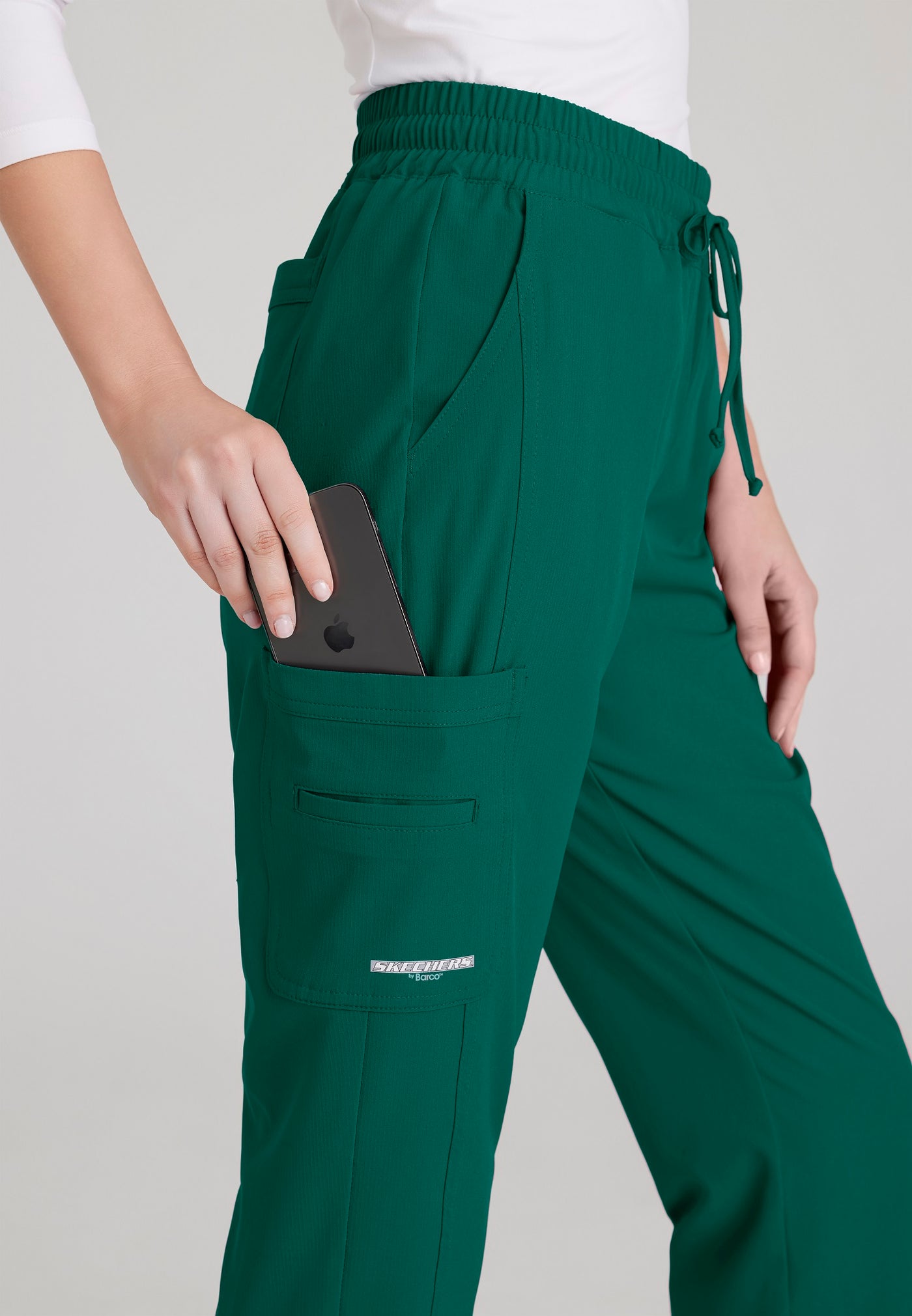 SKP623 Skechers Classic Scrubs Gamma Pants 6 Pocket Elastic Waist Tapered Women's Scrub Pants  (XXS - 5XL)