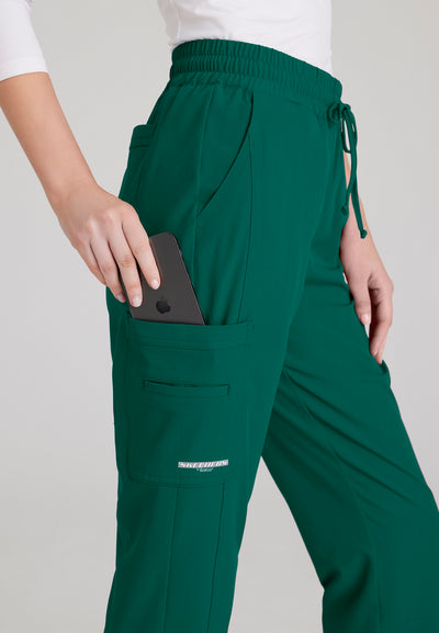SKP623 Skechers Classic Scrubs Gamma Pants 6 Pocket Elastic Waist Tapered Women's Scrub Pants  (XXS - 5XL)