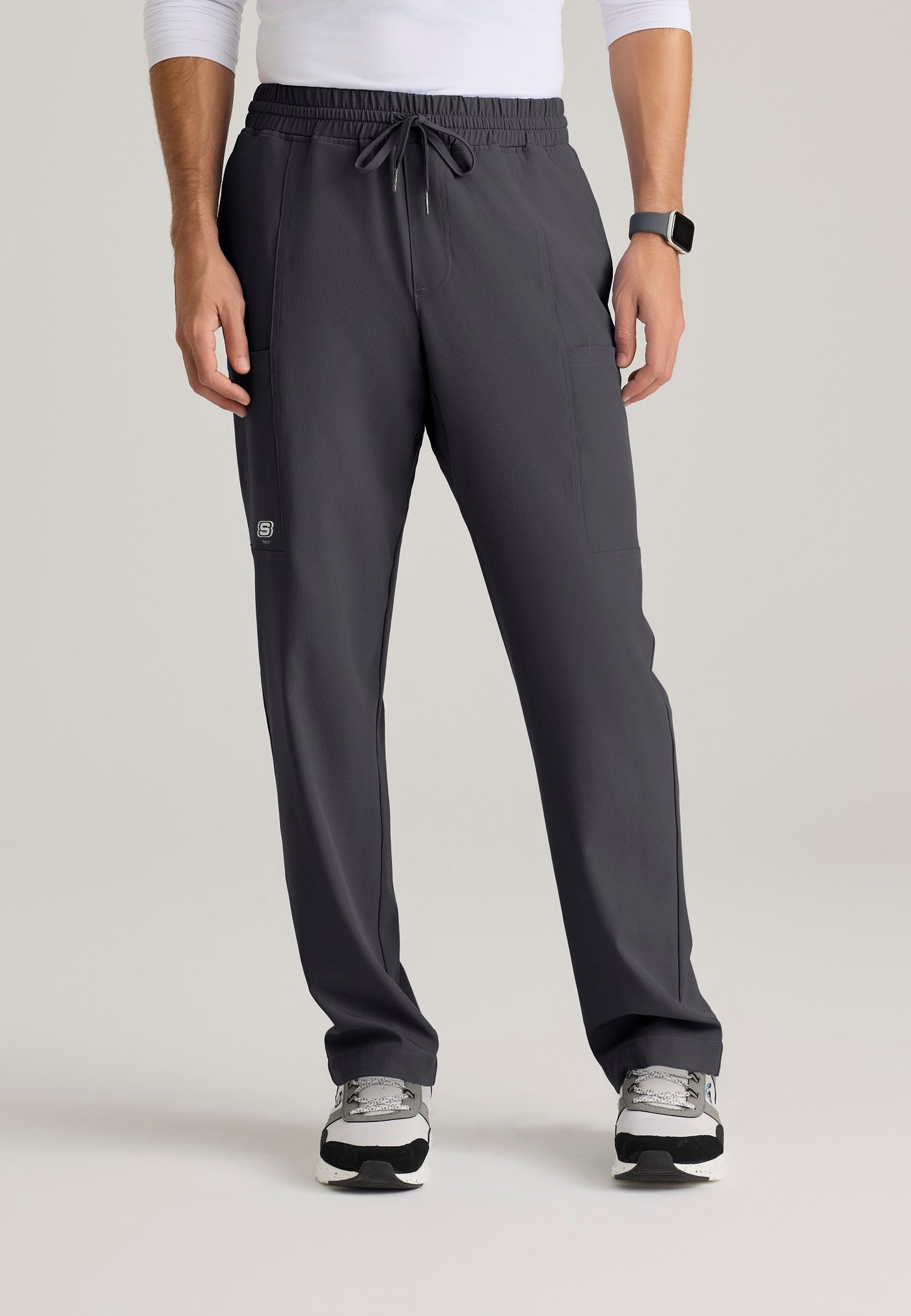 SKP718 Skechers Classic Compass Men's Slim Straight Scrub Pants (XS - 5XL)