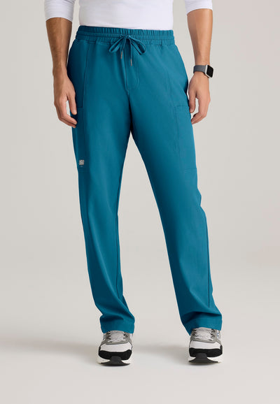 SKP718 Skechers Classic Compass Men's Slim Straight Scrub Pants (XS - 5XL)