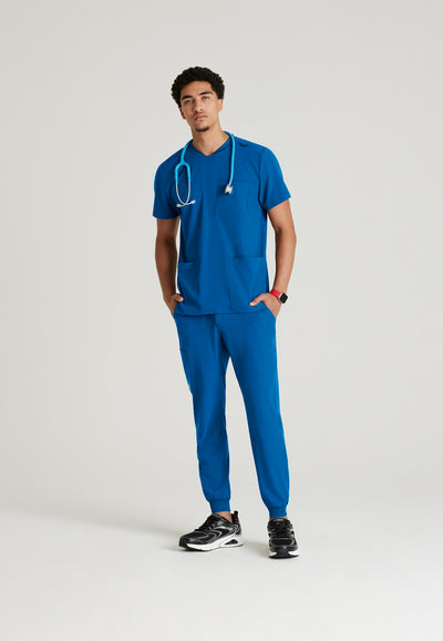 SKT193 Skechers Classic Scrubs Thesis 3 Pocket V-Neck Men's Scrub Top (XS - 5XL)