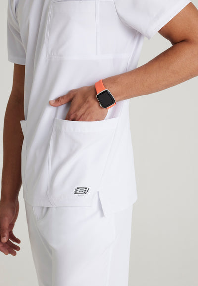 SKT193 Skechers Classic Scrubs Thesis 3 Pocket V-Neck Men's Scrub Top (XS - 5XL)