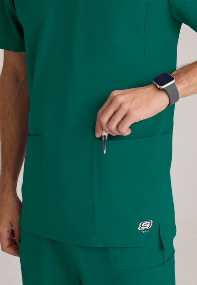 SKT193 Skechers Classic Scrubs Thesis 3 Pocket V-Neck Men's Scrub Top (XS - 5XL)