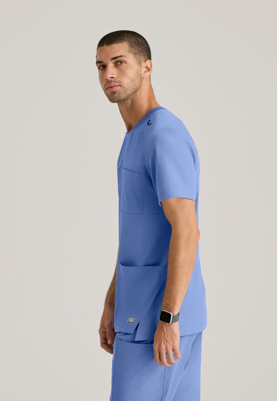 SKT193 Skechers Classic Scrubs Thesis 3 Pocket V-Neck Men's Scrub Top (XS - 5XL)