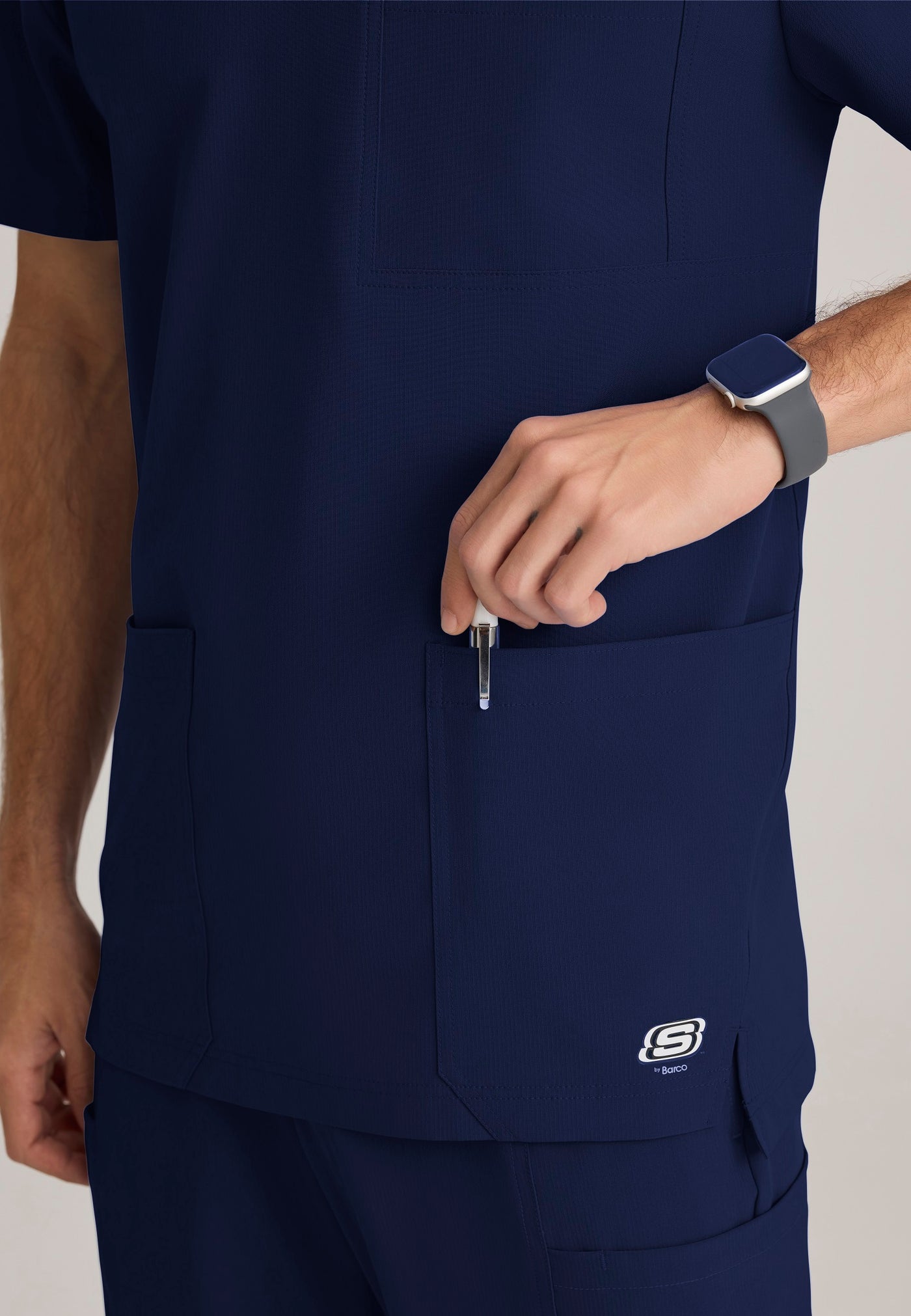 SKT193 Skechers Classic Scrubs Thesis 3 Pocket V-Neck Men's Scrub Top (XS - 5XL)
