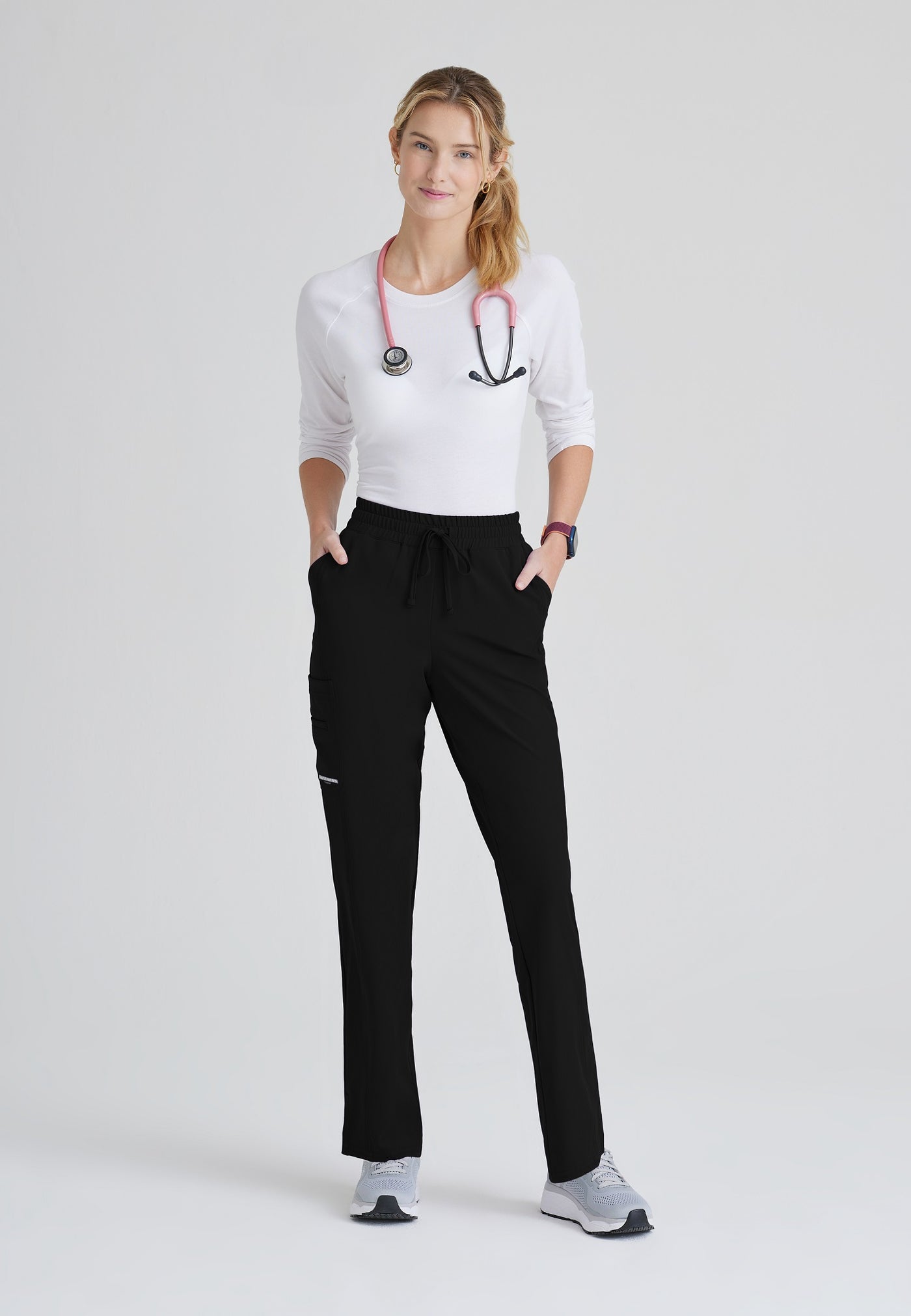 SKP623 Skechers Classic Scrubs Gamma Pants 6 Pocket Elastic Waist Tapered Women's Scrub Pants  (XXS - 5XL)