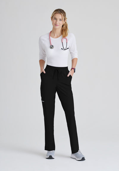SKP623 Skechers Classic Scrubs Gamma Pants 6 Pocket Elastic Waist Tapered Women's Scrub Pants  (XXS - 5XL)