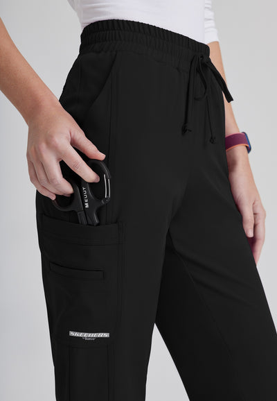 SKP623 Skechers Classic Scrubs Gamma Pants 6 Pocket Elastic Waist Tapered Women's Scrub Pants  (XXS - 5XL)