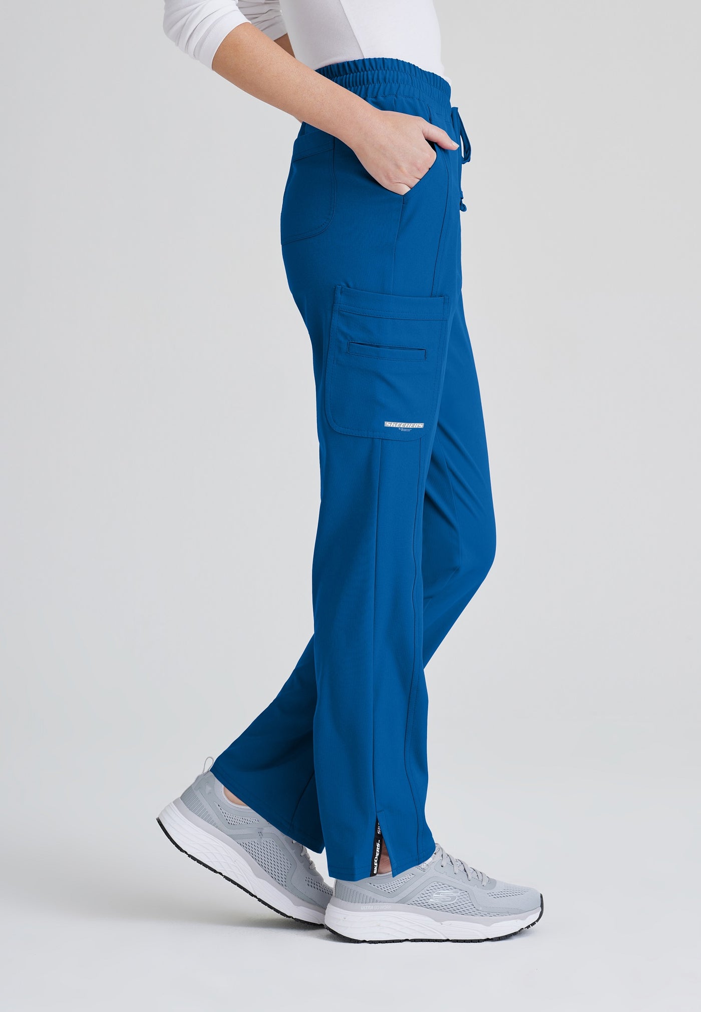 SKP623 Skechers Classic Scrubs Gamma Pants 6 Pocket Elastic Waist Tapered Women's Scrub Pants  (XXS - 5XL)