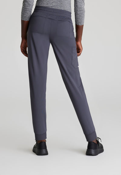 SKP669 Skechers Slip-Ins scrub pant in pewter. jogger style. stretchable fabric. five pockets. scrubs near me.  back image