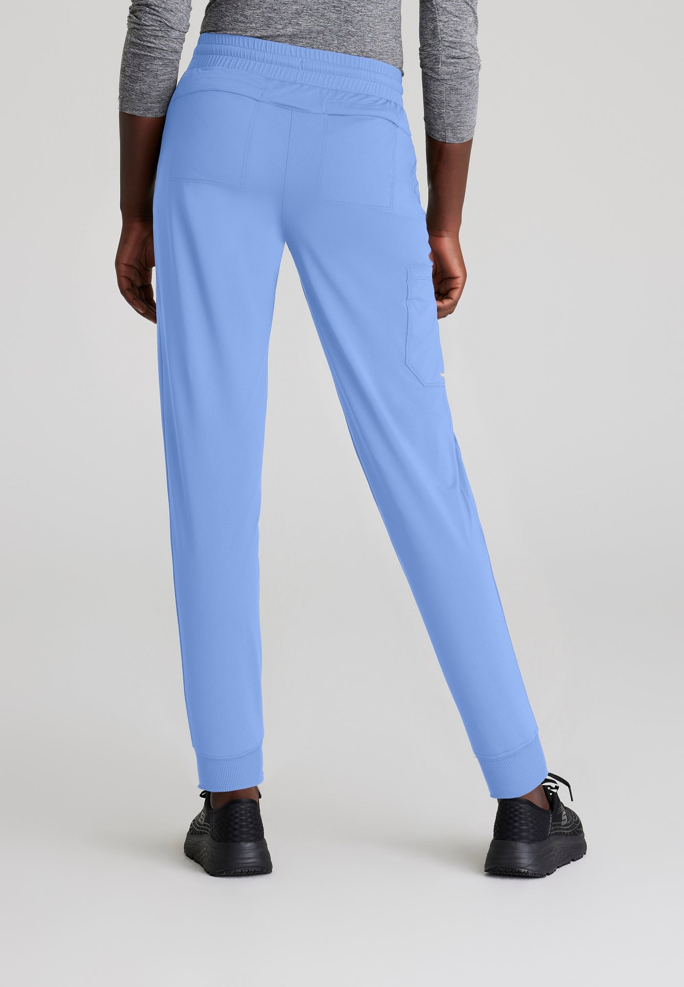 SKP669 Skechers Slip-Ins scrub pant in ceil. jogger style. stretchable fabric. five pockets. scrubs uniform. back image