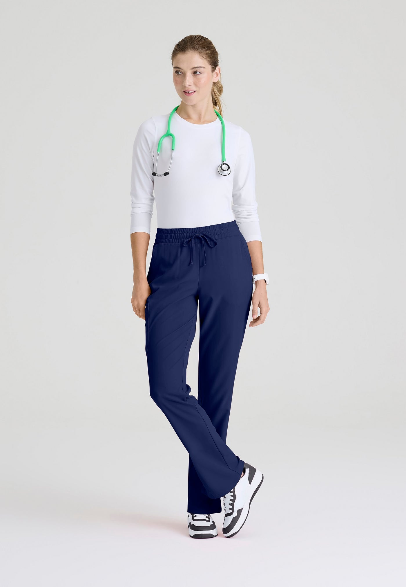 SKP623 Skechers Classic Scrubs Gamma Pants 6 Pocket Elastic Waist Tapered Women's Scrub Pants  (XXS - 5XL)