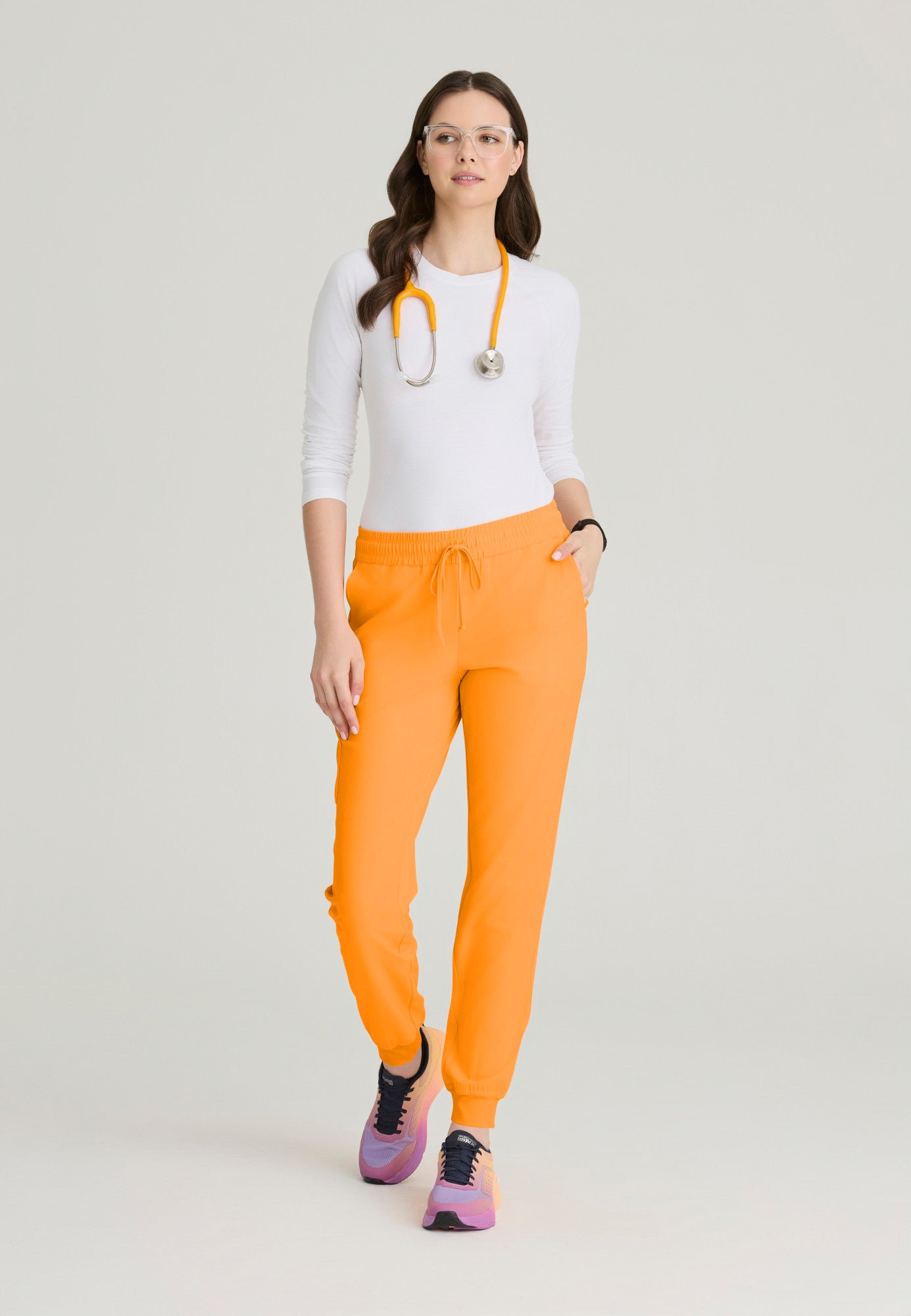 SKP552 Skechers Classic Scrubs Mid Rise Jogger  Women's Scrub Pants (XXS - 5XL)