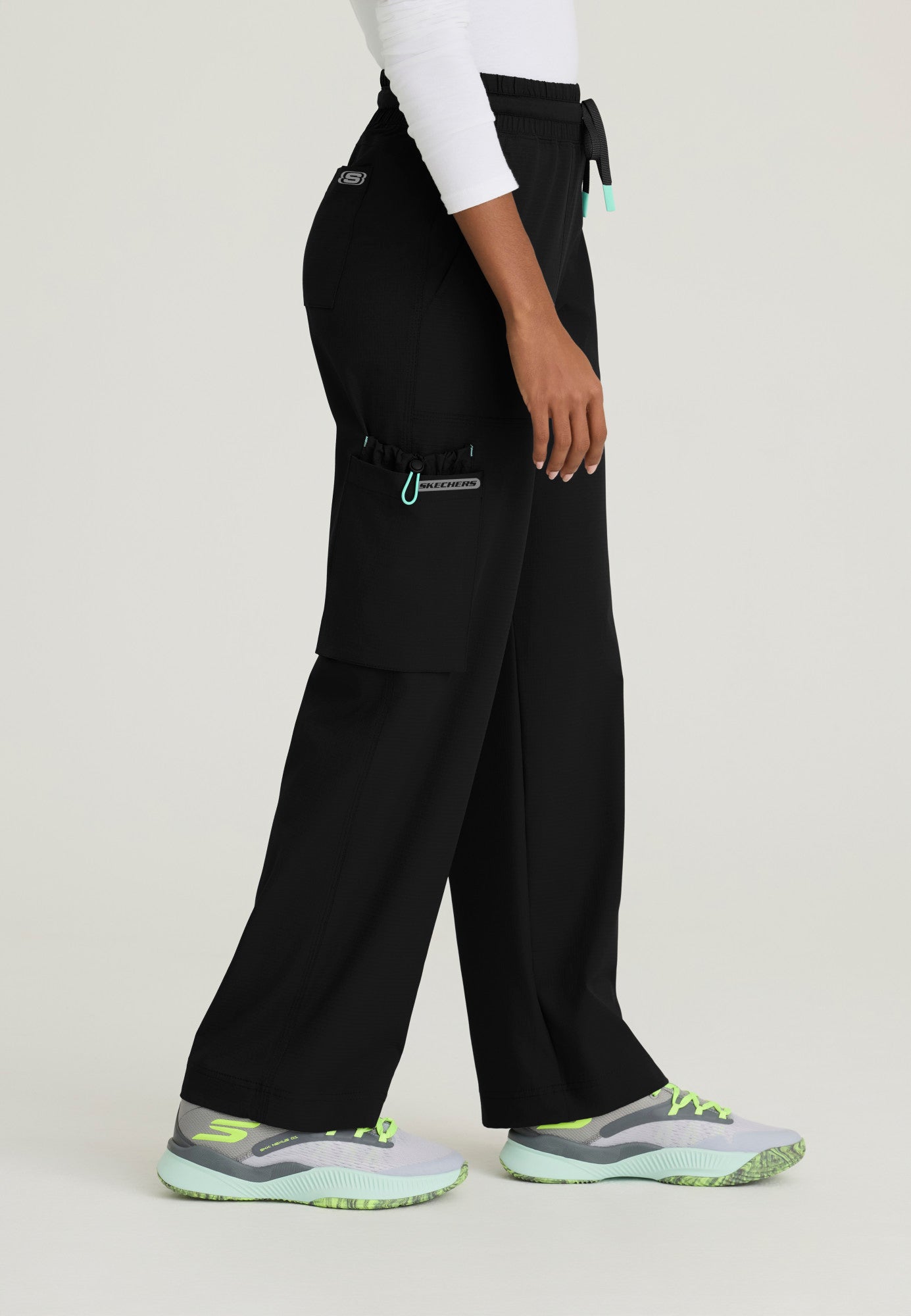 SKP707 Skechers Ripstop Scout 5-Pocket High Rise Wide Leg Pant (XXS - 3XL)