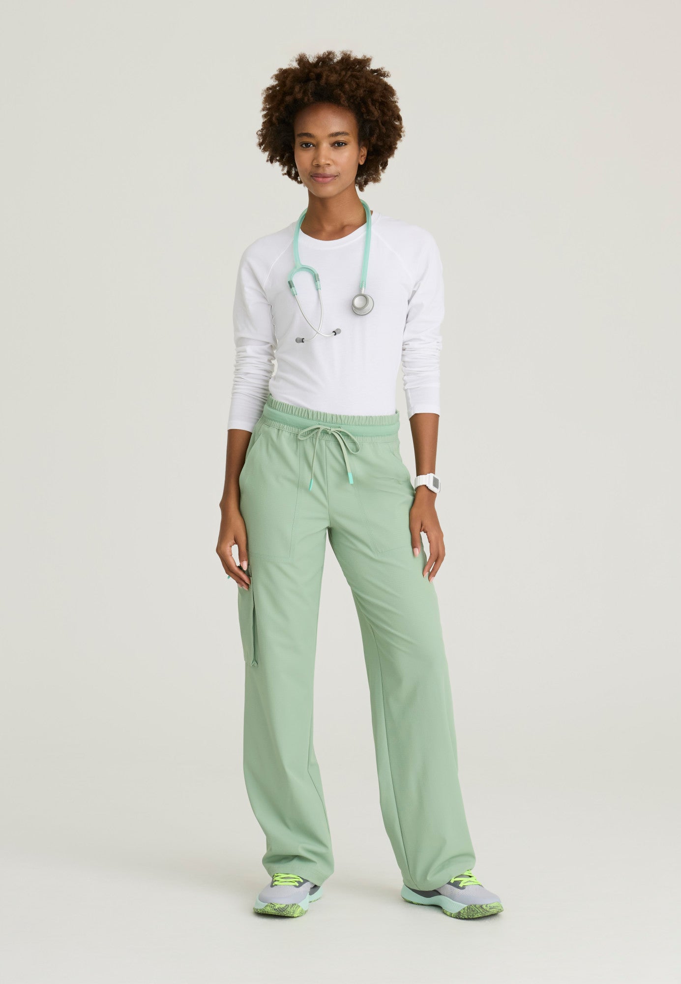 SKP707 Skechers Ripstop Scout 5-Pocket High Rise Wide Leg Pant (XXS - 3XL)