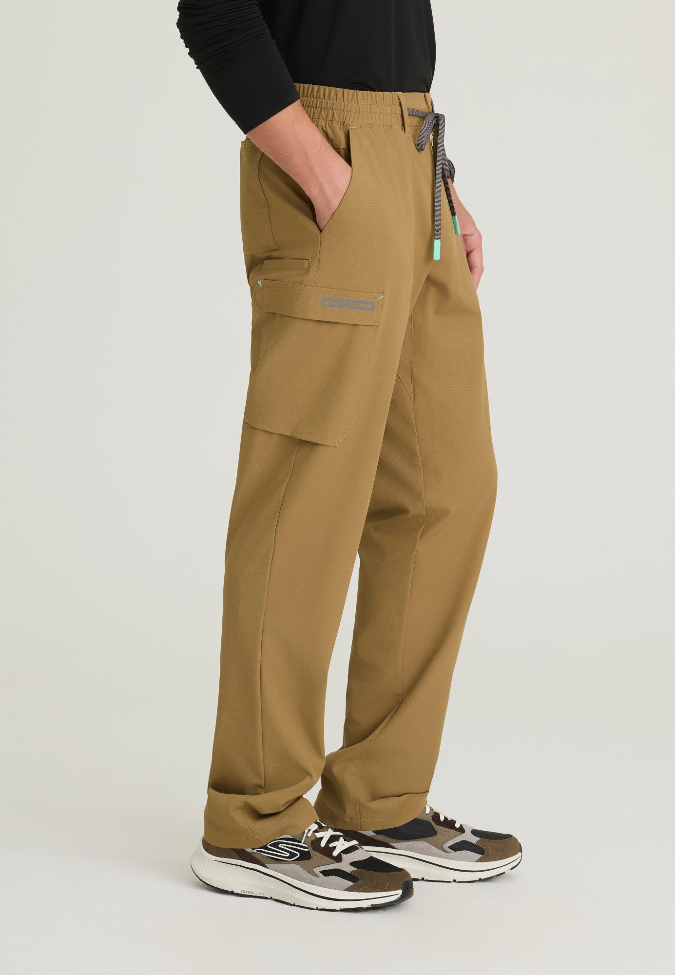 SKP708 Skechers Ripstop Terrain 6-Pocket Double Cargo Pocket Straight Leg Pant (XS - 3XL)