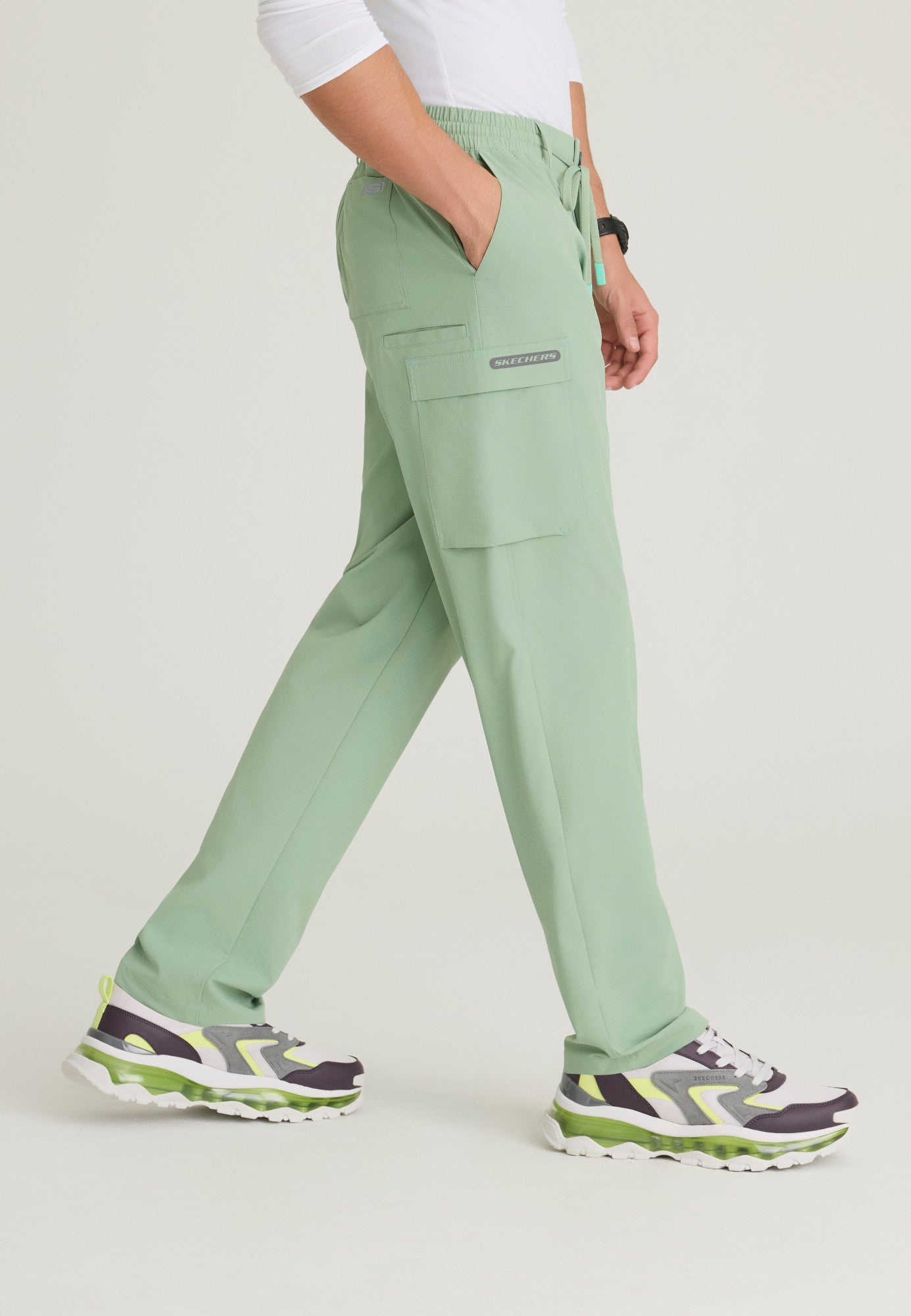 SKP708 Skechers Ripstop Terrain 6-Pocket Double Cargo Pocket Straight Leg Pant (XS - 3XL)