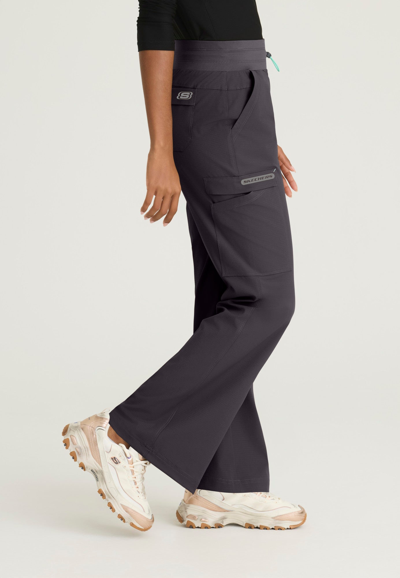SKP712 Skechers Ripstop Explore 5-Pocket Knit Waistband Fit & Flare Pant (XXS - 3XL)