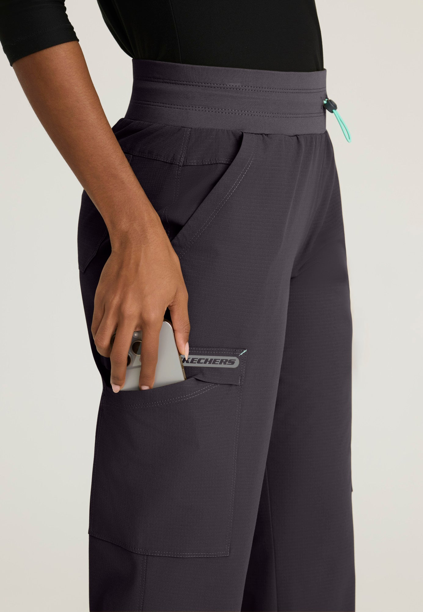 SKP712 Skechers Ripstop Explore 5-Pocket Knit Waistband Fit & Flare Pant (XXS - 3XL)