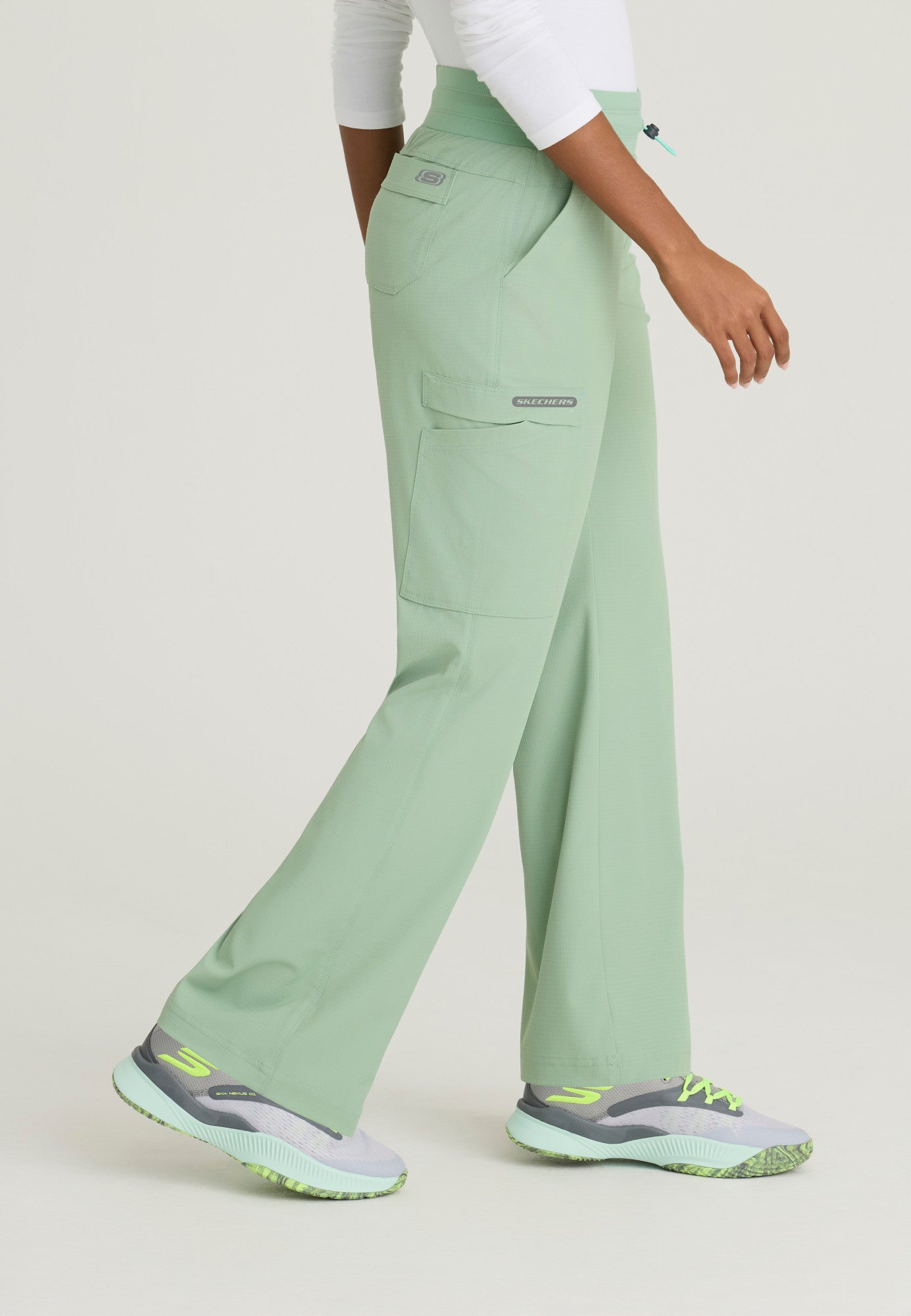 SKP712 Skechers Ripstop Explore 5-Pocket Knit Waistband Fit & Flare Pant (XXS - 3XL)