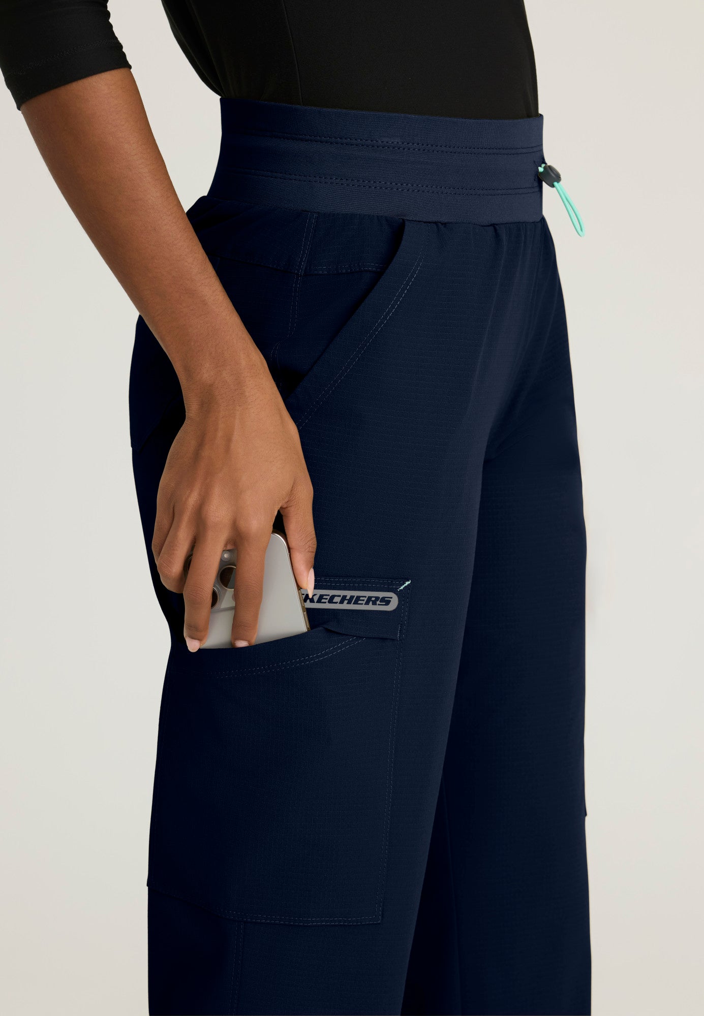 SKP712 Skechers Ripstop Explore 5-Pocket Knit Waistband Fit & Flare Pant (XXS - 3XL)