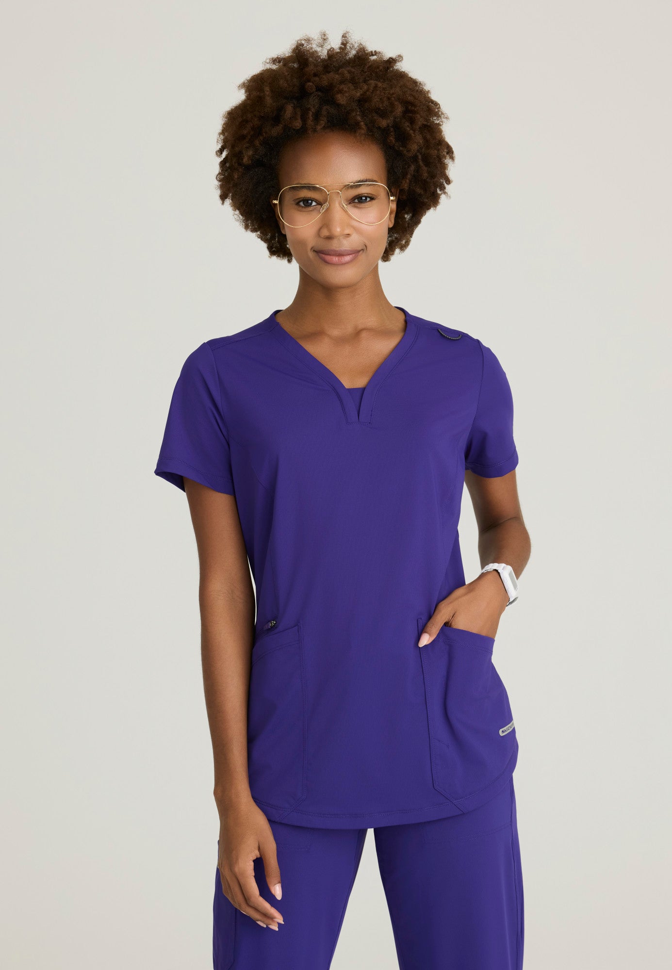 SKT220 Skechers Slip-Ins Super Stretch Serene Scrub Top (XXS - 5XL)
