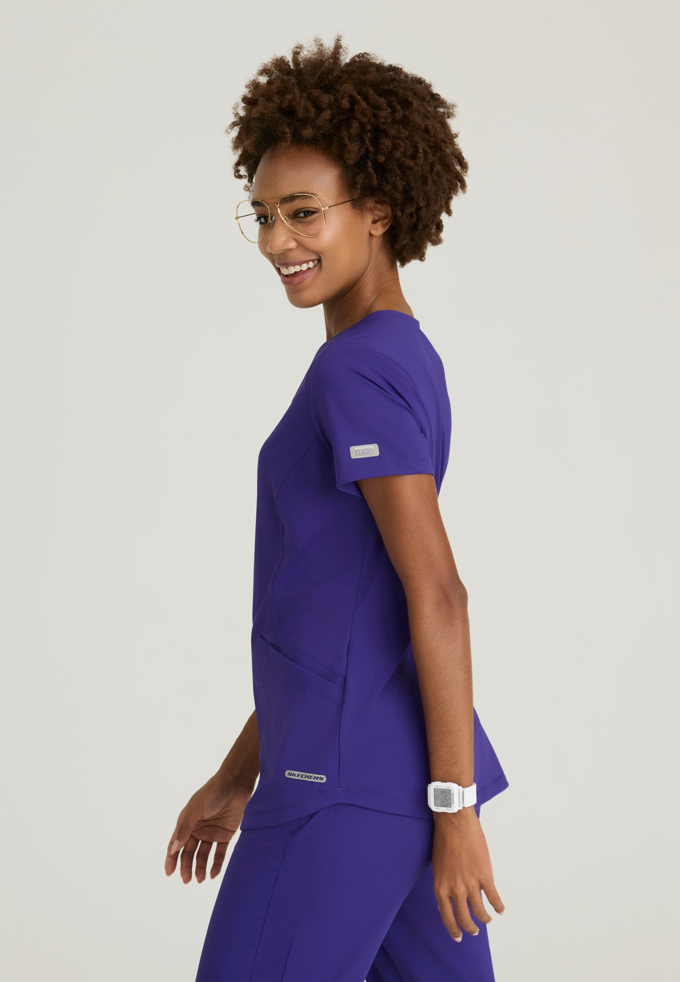 SKT220 Skechers Slip-Ins Super Stretch Serene Scrub Top (XXS - 5XL)
