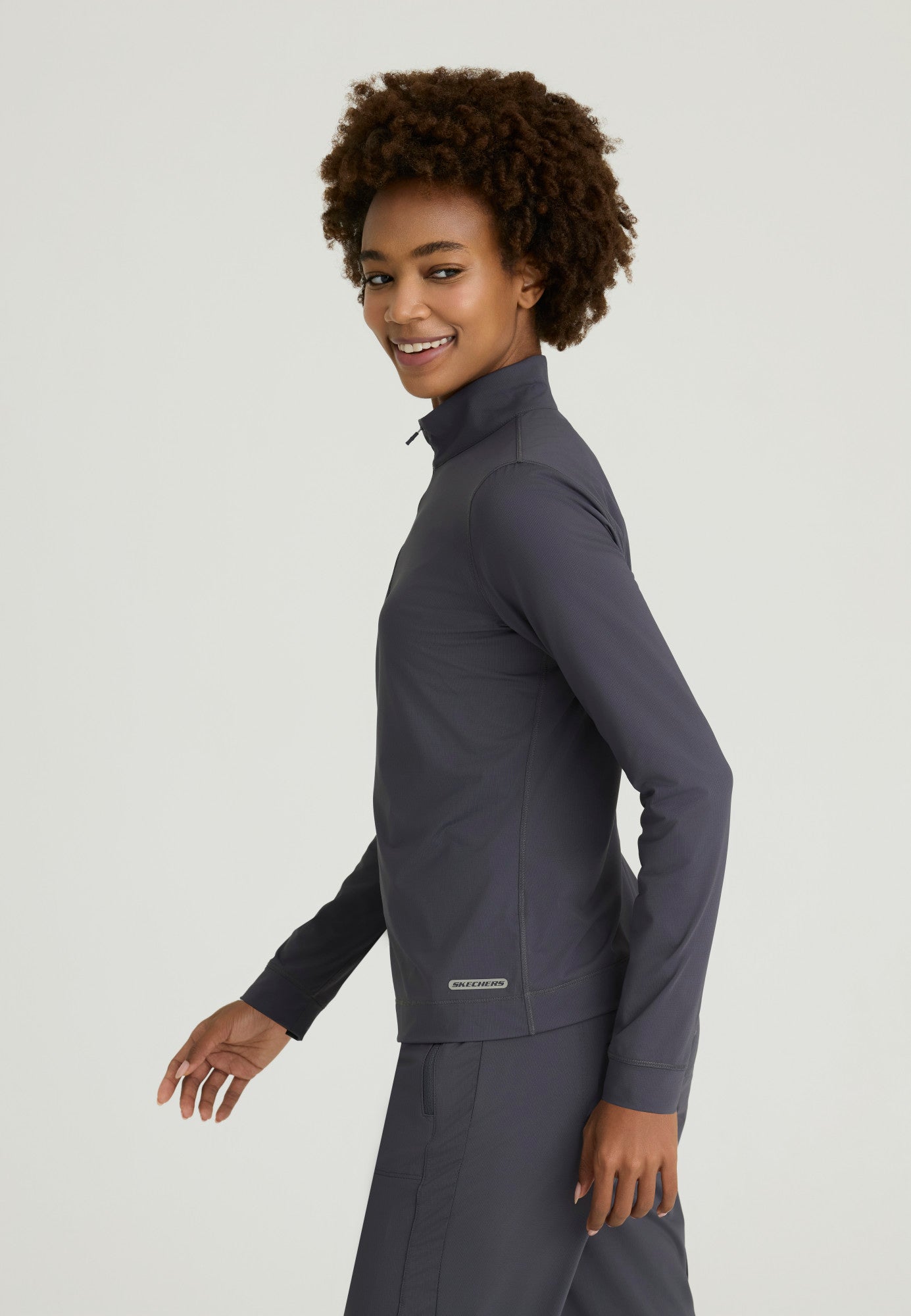 SKT274 Skechers Slip-Ins Super Stretch Atlas Scrub Long Sleeves Top (XXS - 5XL)