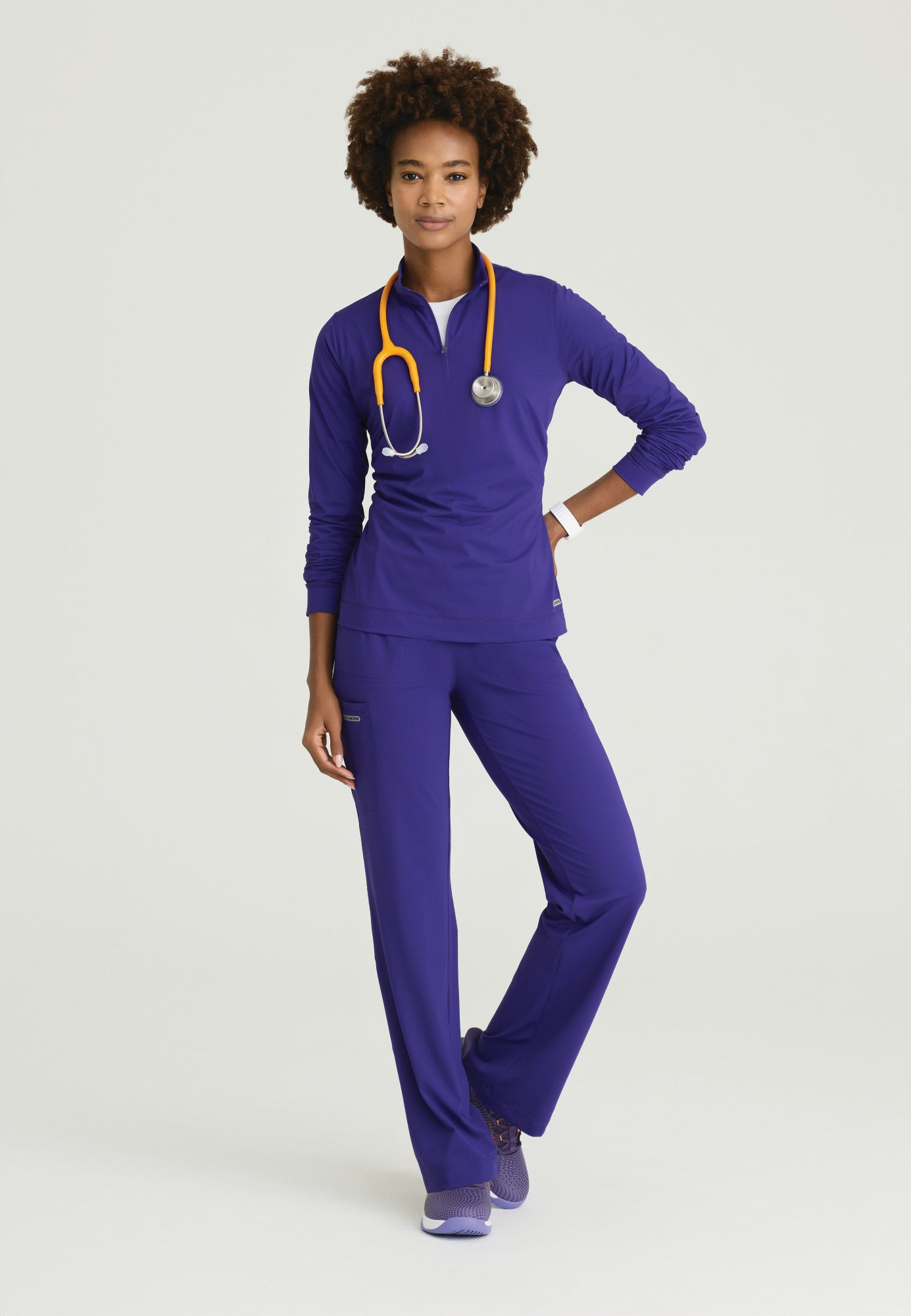 SKP668 Skechers Slip-Ins Super Stretch Women's Slim Scrub Pants (XXS - 5XL)