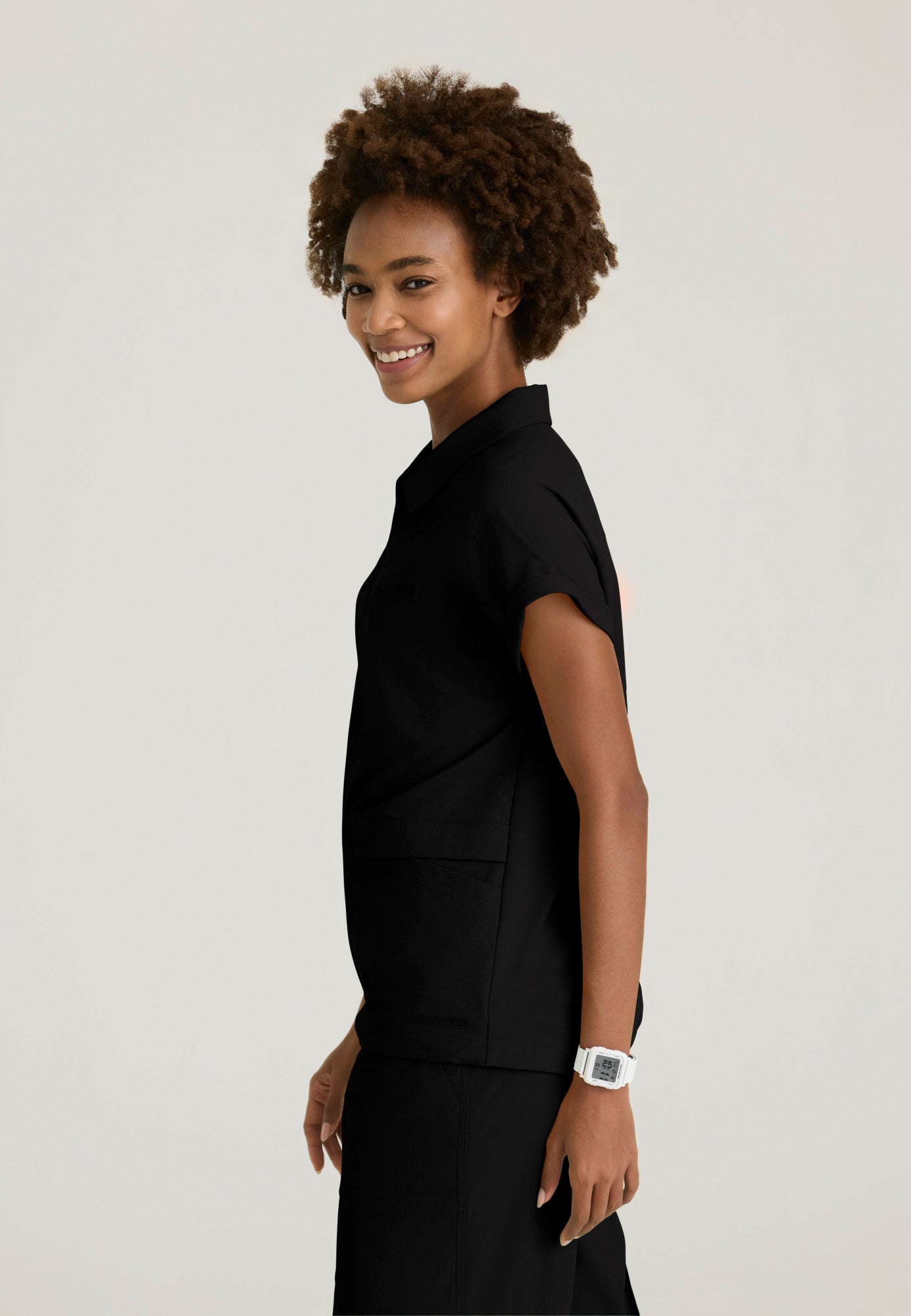 SKT276 Skechers Ripstop Charlie 3-Pocket Shirt Collar Dolman Sleeve Top (XXS - 3XL)