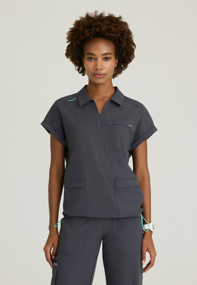 SKT276 Skechers Ripstop Charlie 3-Pocket Shirt Collar Dolman Sleeve Top (XXS - 3XL)