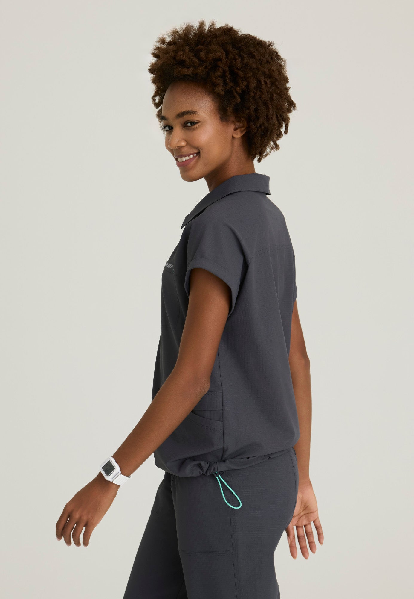 SKT276 Skechers Ripstop Charlie 3-Pocket Shirt Collar Dolman Sleeve Top (XXS - 3XL)
