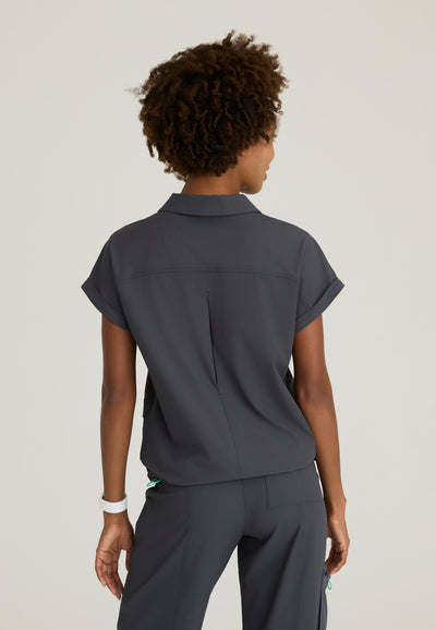 SKT276 Skechers Ripstop Charlie 3-Pocket Shirt Collar Dolman Sleeve Top (XXS - 3XL)