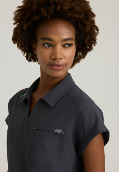 SKT276 Skechers Ripstop Charlie 3-Pocket Shirt Collar Dolman Sleeve Top (XXS - 3XL)