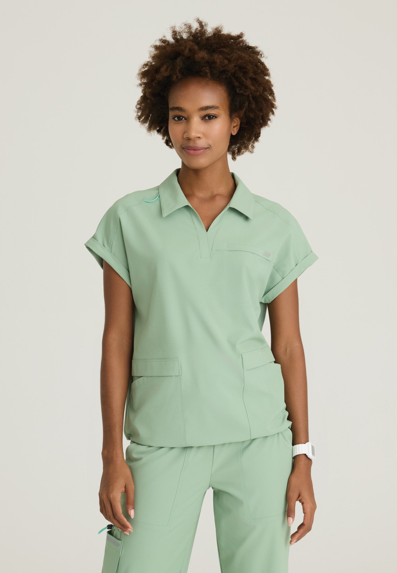 SKT276 Skechers Ripstop Charlie 3-Pocket Shirt Collar Dolman Sleeve Top (XXS - 3XL)