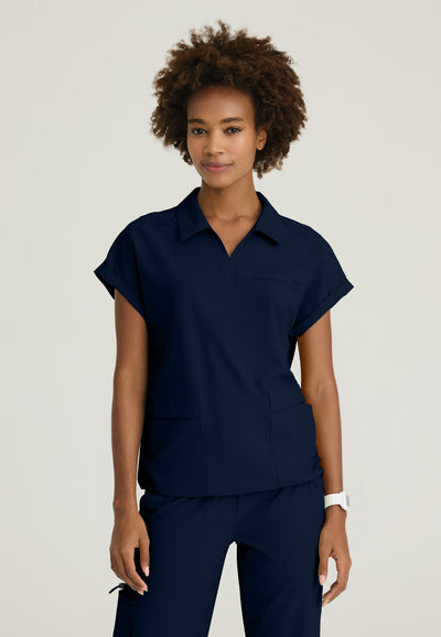 SKT276 Skechers Ripstop Charlie 3-Pocket Shirt Collar Dolman Sleeve Top (XXS - 3XL)