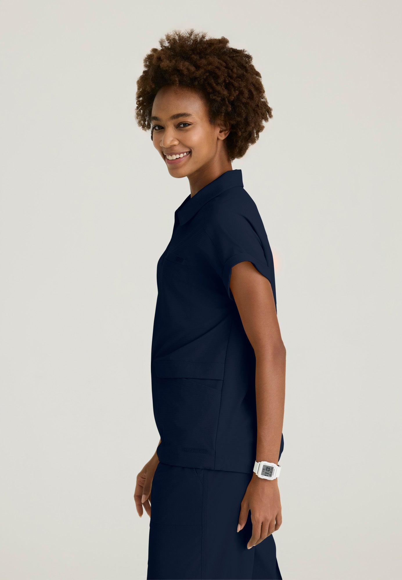 SKT276 Skechers Ripstop Charlie 3-Pocket Shirt Collar Dolman Sleeve Top (XXS - 3XL)