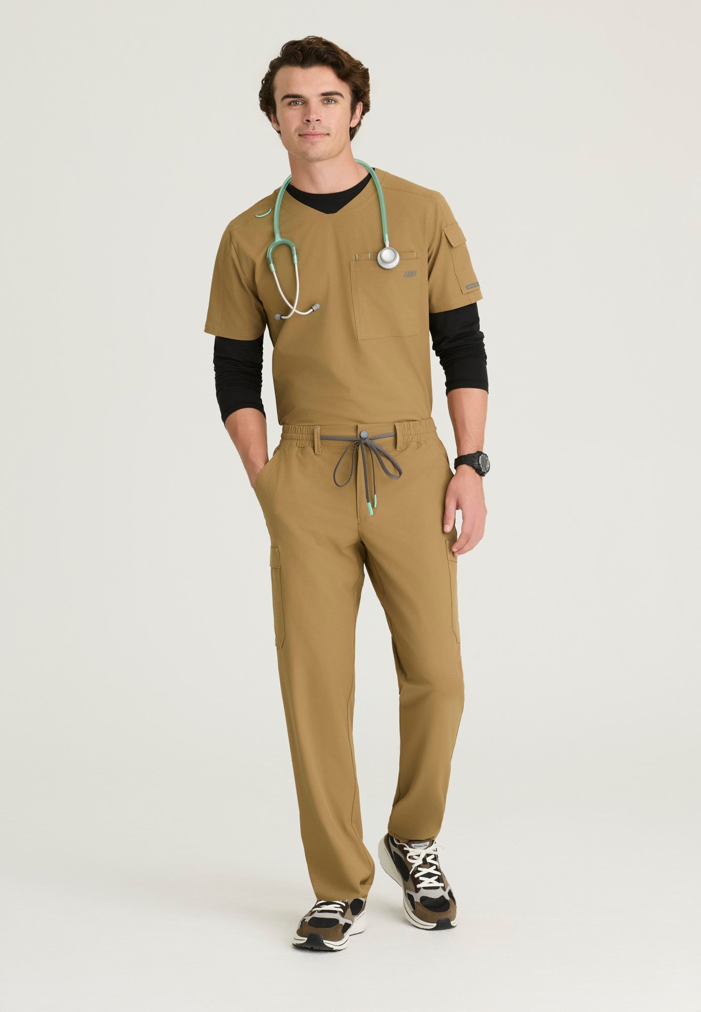 SKP708 Skechers Ripstop Terrain 6-Pocket Double Cargo Pocket Straight Leg Pant (XS - 3XL)