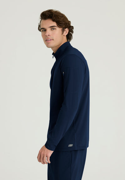SKT280 Skechers Slip-Ins Super Stretch Men's Proper Long Sleeves Scrub Top (XS - 5XL)
