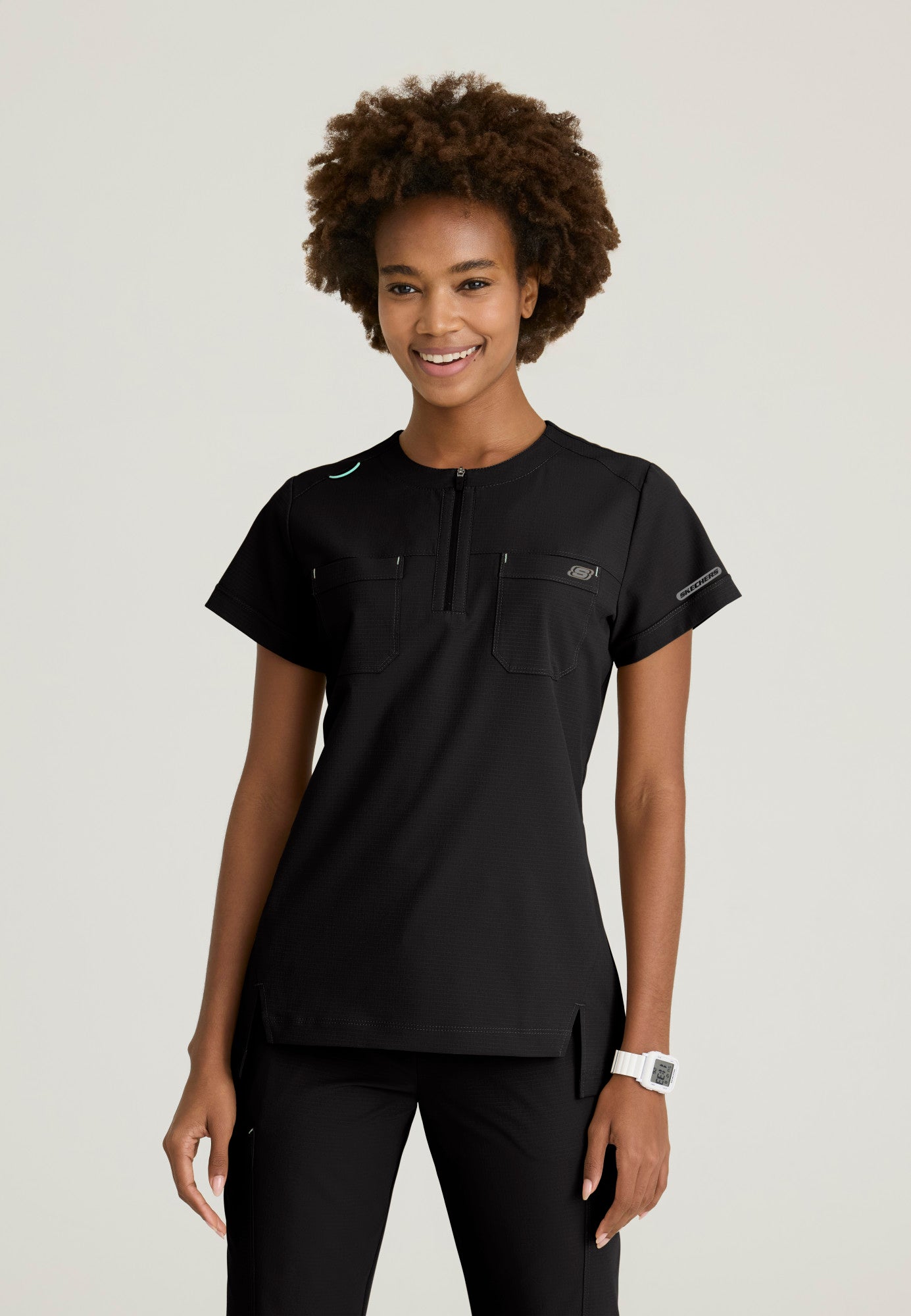 SKT284 Skechers Ripstop Trek 2-Pocket Rounded Neck Tuck-In Top (XXS - 3XL)