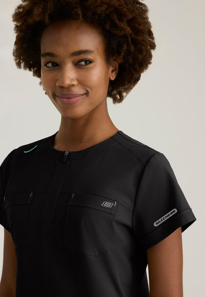 SKT284 Skechers Ripstop Trek 2-Pocket Rounded Neck Tuck-In Top (XXS - 3XL)