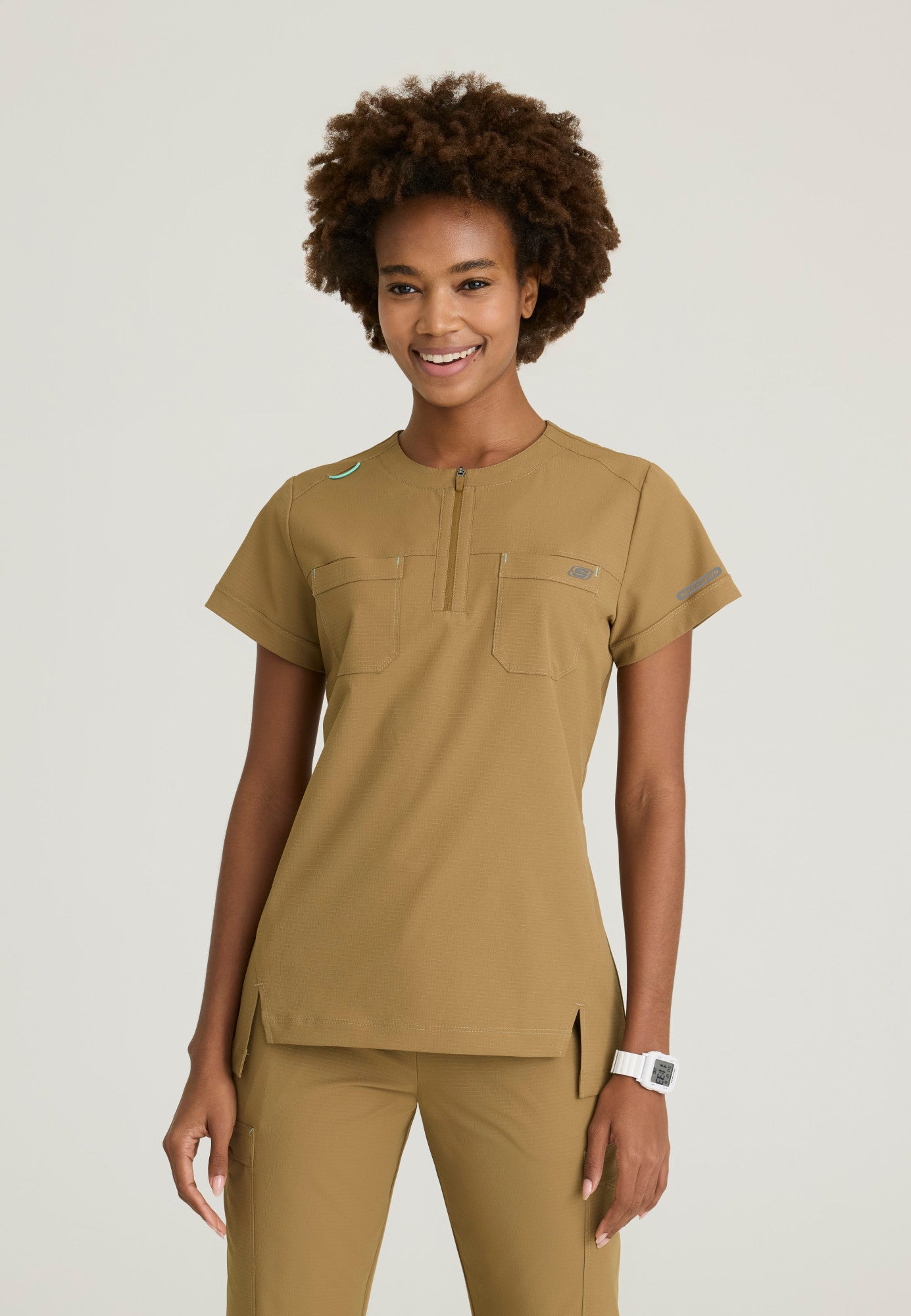 SKT284 Skechers Ripstop Trek 2-Pocket Rounded Neck Tuck-In Top (XXS - 3XL)
