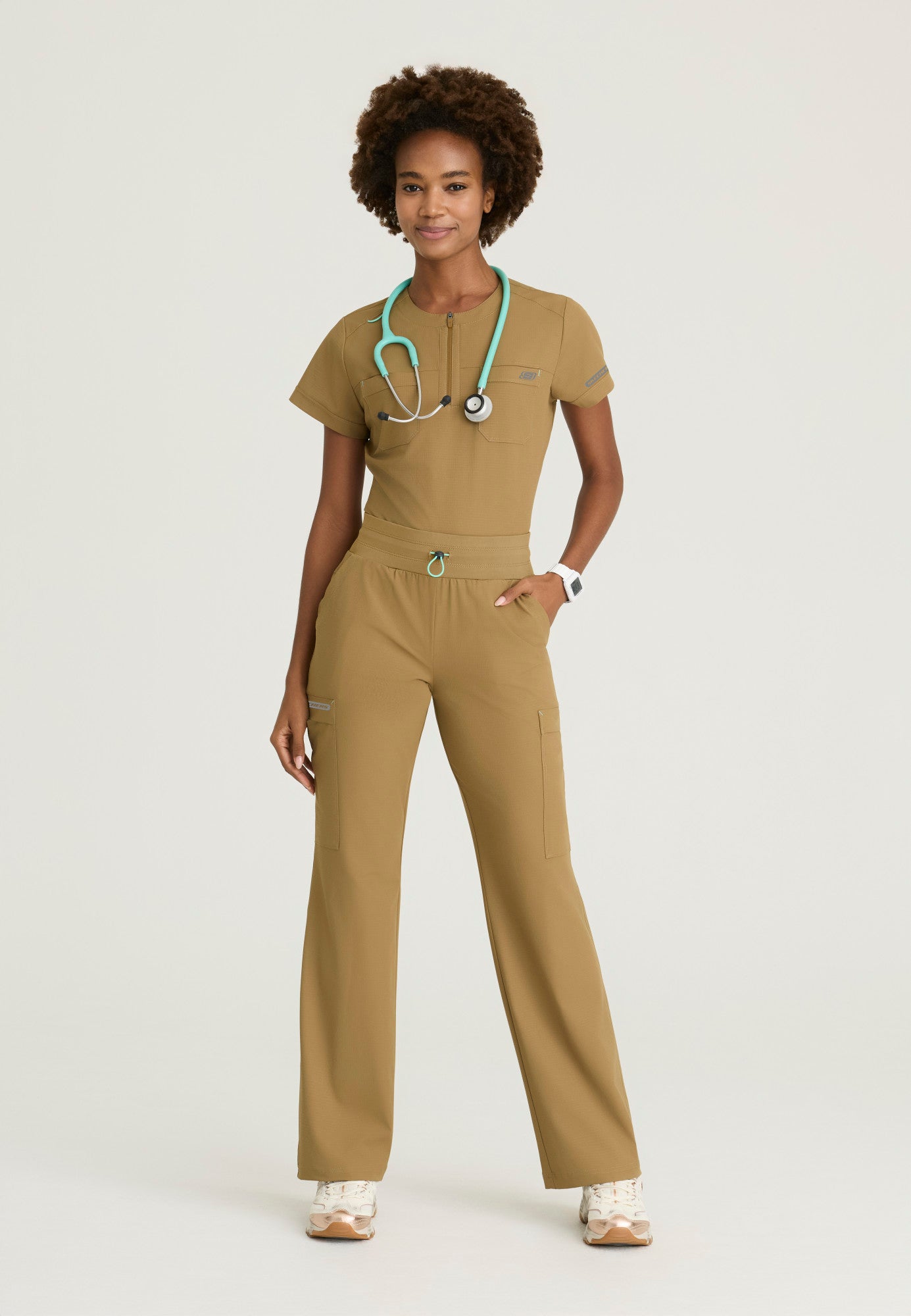 SKT284 Skechers Ripstop Trek 2-Pocket Rounded Neck Tuck-In Top (XXS - 3XL)