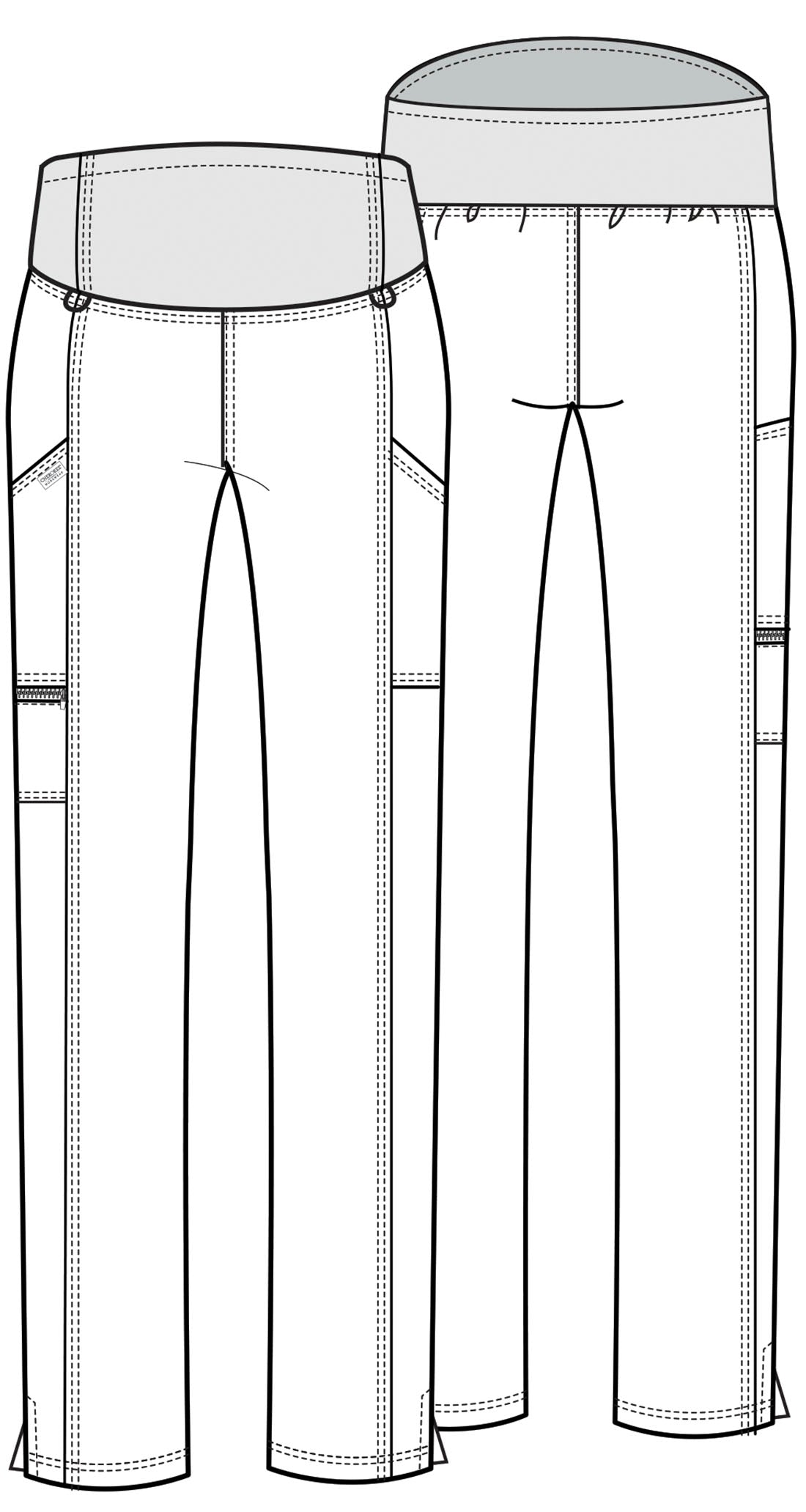 WW155 Cherokee Workwear Maternity Straight Leg Pant (XXS - 3XL)
